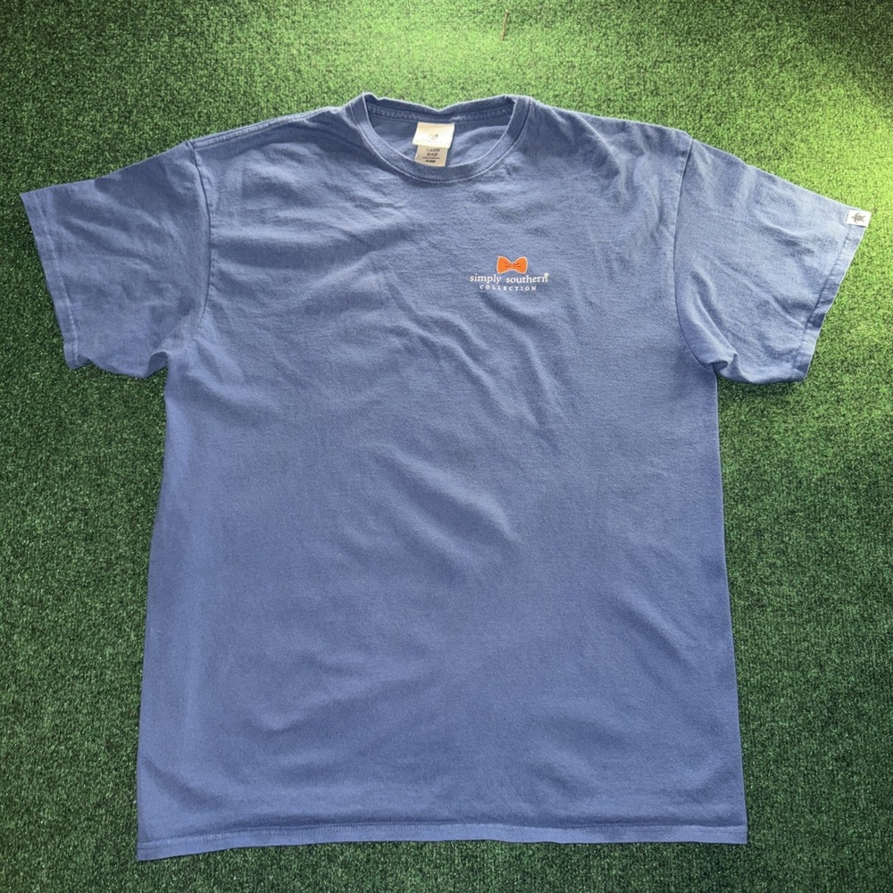 Simply Southern Graphic T Shirt Women's XL Pumpkin Spice Collection Blue T Shirt